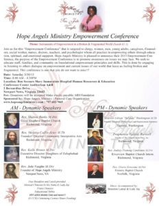 Hope Angels Ministry Empowerment Conference poster